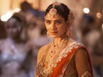 Samantha Ruth Prabhu in a still from Shakuntalam. Samantha Ruth Prabhu in a still from Shakuntalam.