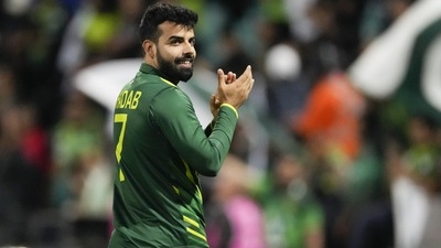 Pakistan all-rounder Shadab Khan (AP)