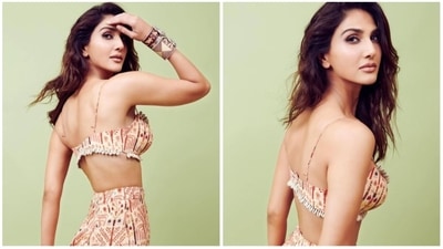 The Shamshera actor earlier made headlines for her boho-chic look in a printed co-ord set. (Instagram/@_vaanikapoor_) The Shamshera actor earlier made headlines for her boho-chic look in a printed co-ord set. (Instagram/@_vaanikapoor_)