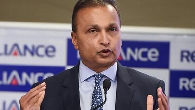 Mumbai: ADAG Chairman Anil Ambani addresses a press conference to announce the completion of Reliance Infrastructure Ltd's 100% sale of its integrated Mumbai Power Distribution business to Adani Transmission Business, in Mumbai on Wednesday, August 29, 2018. (PTI Photo/ Shirish Shete)(PTI8_29_2018_000253B) (PTI) Mumbai: ADAG Chairman Anil Ambani addresses a press conference to announce the completion of Reliance Infrastructure Ltd's 100% sale of its integrated Mumbai Power Distribution business to Adani Transmission Business, in Mumbai on Wednesday, August 29, 2018. (PTI Photo/ Shirish Shete)(PTI8_29_2018_000253B) (PTI)