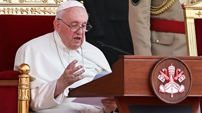 Pope Francis On Iran Anti-Hijab Protests: Pope Francis is seen. (Reuters)
