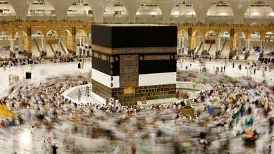 An aerial view shows the Grand Mosque during the annual haj pilgrimage, in the holy city of Mecca, Saudi Arabia. (Reuters / File)