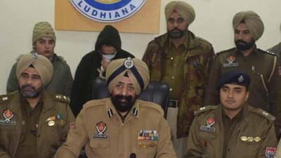 The accused, deputy superintendent at the Mansa jail in police custody in Ludhiana. (HT Photo) The accused, deputy superintendent at the Mansa jail in police custody in Ludhiana. (HT Photo)
