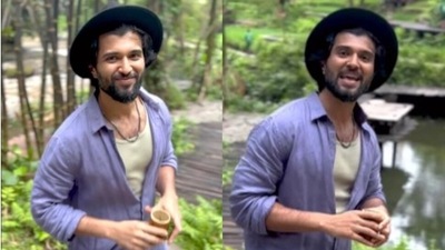Vijay Deverakonda keeps his Deverasanta promise. Vijay Deverakonda keeps his Deverasanta promise.