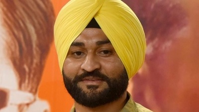 Haryana minister for sports and youth affairs Sandeep Singh (HT PHOTO)