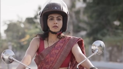 Manasi Parekh in a still from Kutch Express trailer.