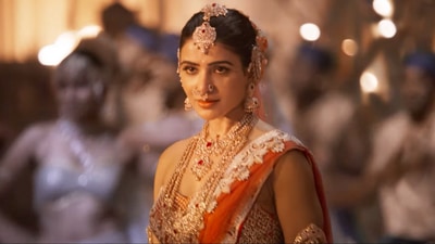 Samantha Ruth Prabhu in a still from Shakuntalam. Samantha Ruth Prabhu in a still from Shakuntalam.