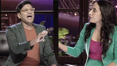Vineeta Singh, Piyush Bansal, Anupam Mittal and Namita Thapar fight for same pitch on Shark Tank India 2. Vineeta Singh, Piyush Bansal, Anupam Mittal and Namita Thapar fight for same pitch on Shark Tank India 2.