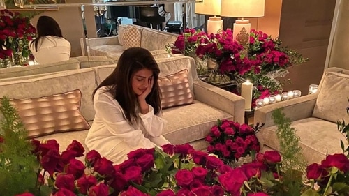 Priyanka Chopra's living room. Priyanka Chopra's living room.