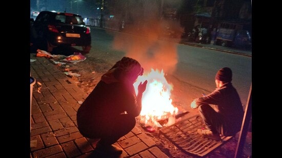 According to the India Meteorological Department (IMD), Pashan on Monday reported 10.4 degrees Celsius. (HT PHOTO)