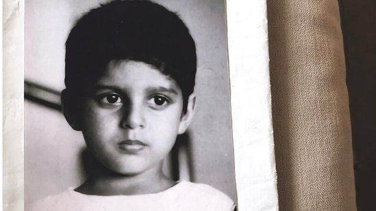 Farhan Akhtar during his childhood days.
