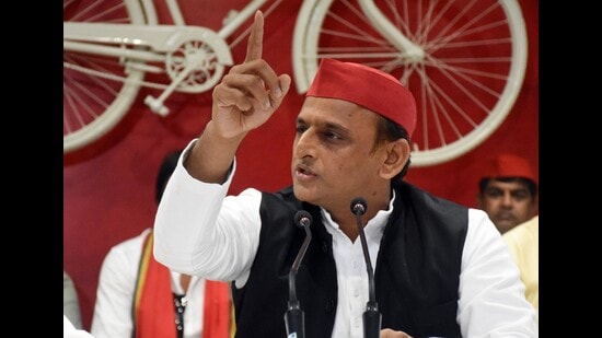 Samajwadi Party national president Akhilesh Yadav. (HT file)