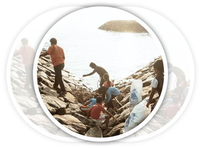 The Namoona community at work
