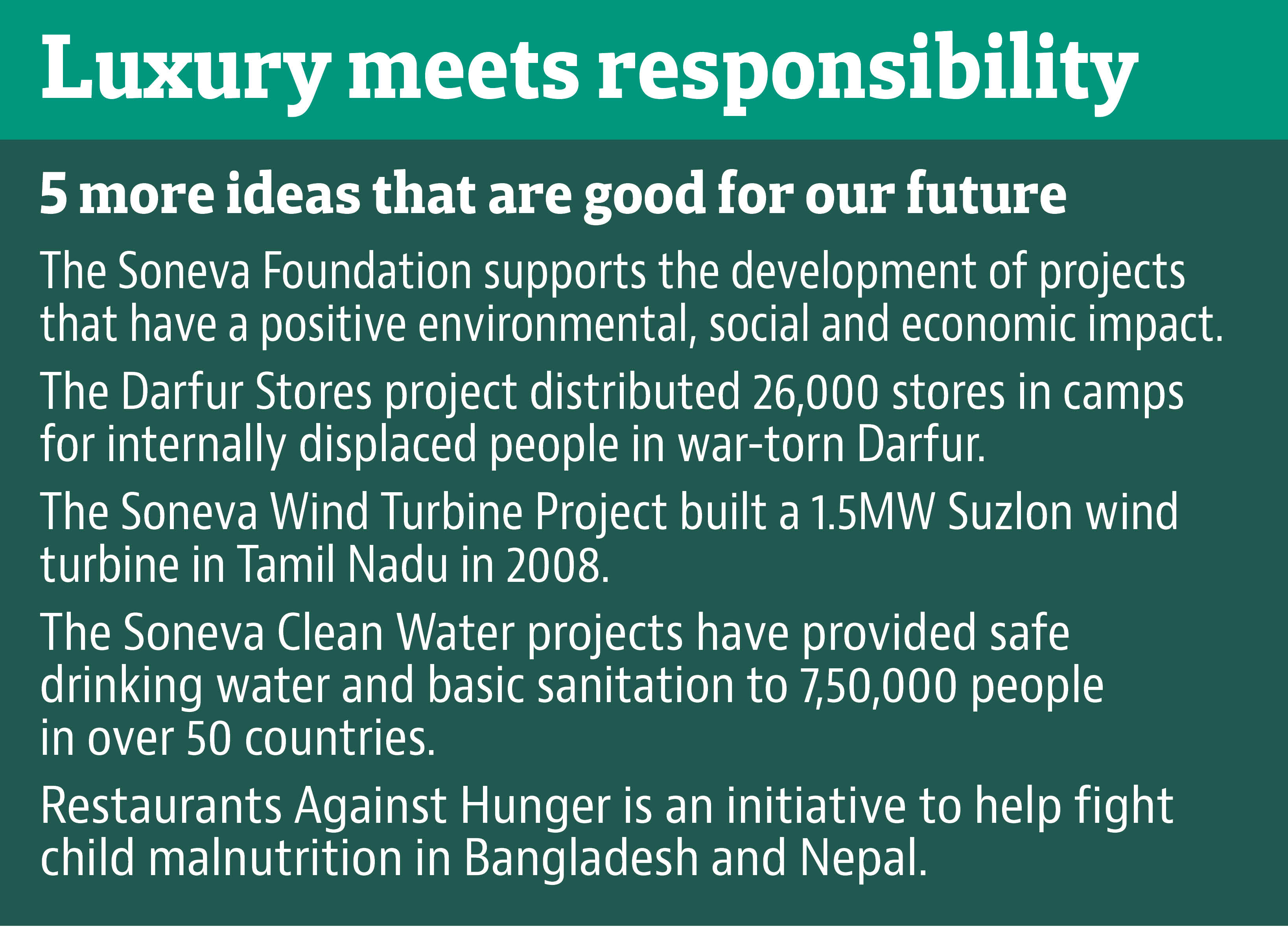 Responsible luxury