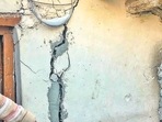 Amid Joshimath crisis, cracks appear on houses in Uttarakhand's Karnaprayag. (PTI) Amid Joshimath crisis, cracks appear on houses in Uttarakhand's Karnaprayag. (PTI)