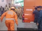 Four-year-old child who fell into a borewell in Hapur district, has been safely rescued by the NDRF team.