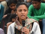 Shehla Rashid. (Photo by Vipin Kumar/Hindustan Times)(HT_PRINT) Shehla Rashid. (Photo by Vipin Kumar/Hindustan Times)(HT_PRINT)