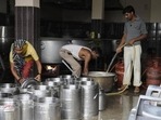 A school staffer who had prepared the meal claimed that a snake was found in one of the containers filled with lentils. (file)(HT) A school staffer who had prepared the meal claimed that a snake was found in one of the containers filled with lentils. (file)(HT)