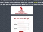 SNAP Result 2022 declared at snaptest.org, direct link to check score card 