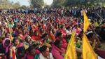 Tribals protest in Jharkhand's Giridih district on Tuesday. (PTI) Tribals protest in Jharkhand's Giridih district on Tuesday. (PTI)