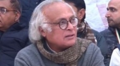 Jairam Ramesh addressing a presser. (Twitter) Jairam Ramesh addressing a presser. (Twitter)
