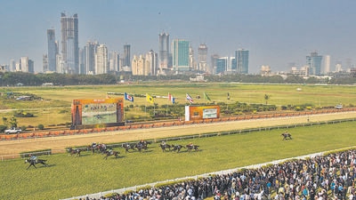 Mumbai, India - February 4, 2018: Spectators watch Indian derby 2018 at Mahalaxmi racecourse in Mumbai, India, on Sunday, February 4, 2018. (Photo by Pratik Chorge/Hindustan Times) (Pratik Chorge/HT Photo) Mumbai, India - February 4, 2018: Spectators watch Indian derby 2018 at Mahalaxmi racecourse in Mumbai, India, on Sunday, February 4, 2018. (Photo by Pratik Chorge/Hindustan Times) (Pratik Chorge/HT Photo)