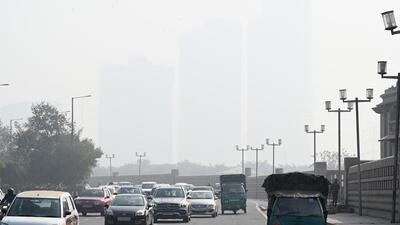 Noida had an AQI reading of 393 (very poor) on Tuesday. (Sunil Ghosh/HT Photo) Noida had an AQI reading of 393 (very poor) on Tuesday. (Sunil Ghosh/HT Photo)