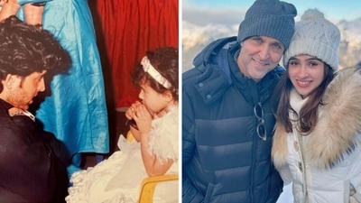 Hrithik Roshan with Pashmina Roshan. Hrithik Roshan with Pashmina Roshan.