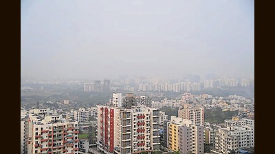 Pune’s air quality is mostly in the satisfactory to moderate level, as per PMC (KALPESH NUKTE/ HT PHOTO) Pune’s air quality is mostly in the satisfactory to moderate level, as per PMC (KALPESH NUKTE/ HT PHOTO)