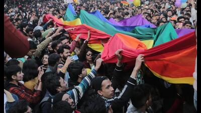 The Delhi Queer Pride Parade 2023 took place on January 8, from Barakhamba to Jantar Mantar, and saw close to 12,000 attendees. (Photos: Manoj Verma/HT) The Delhi Queer Pride Parade 2023 took place on January 8, from Barakhamba to Jantar Mantar, and saw close to 12,000 attendees. (Photos: Manoj Verma/HT)