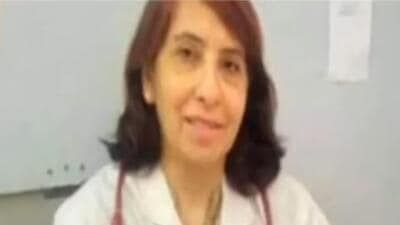 The victim has been identified as Dr Vineeta Arora, a gynaecologist who used to practice on the ground floor of the house with her husband Dr Atul Arora. (HT Photo) The victim has been identified as Dr Vineeta Arora, a gynaecologist who used to practice on the ground floor of the house with her husband Dr Atul Arora. (HT Photo)