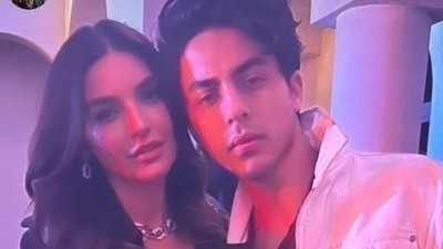 Aryan Khan met Pakistani actor-model Sadia Khan at the Dubai party. Aryan Khan met Pakistani actor-model Sadia Khan at the Dubai party.