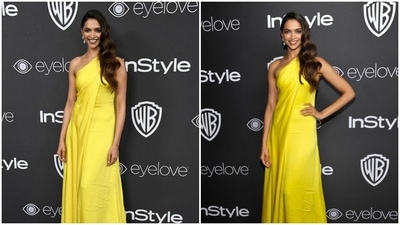When Deepika Padukone attended the Golden Globes after party in a yellow  gown | Fashion Trends