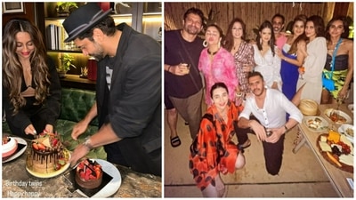 Farhan Akhtar and Anusha Dandekar celebrated their birthday a bit early last week. Farhan Akhtar and Anusha Dandekar celebrated their birthday a bit early last week.