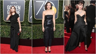 Golden Globes Awards: When women chose pants over gowns at the red carpet (Pinterest) Golden Globes Awards: When women chose pants over gowns at the red carpet (Pinterest)