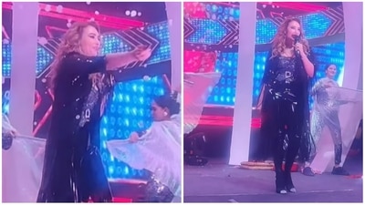 Iulia Vanur performed at an event recently. Iulia Vanur performed at an event recently.