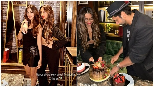Rhea Chakraborty also shared pics from the bash to wish Farhan and Anusha on their birthdays. Rhea Chakraborty also shared pics from the bash to wish Farhan and Anusha on their birthdays.