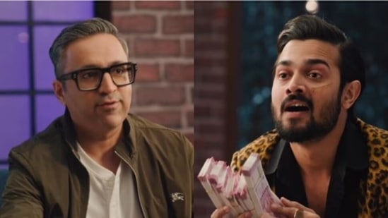 Former shark Ashneer Grover pitched ideas to actor Bhuvan Bam in a new video. Former shark Ashneer Grover pitched ideas to actor Bhuvan Bam in a new video.