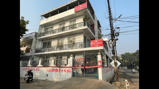 Hotel Milano and Café, which was sealed by LDA on Tuesday (HT)