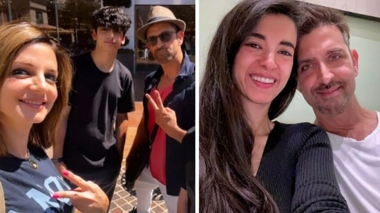 Saba Azad and Sussanne Khan wished Hrithik Roshan on his birthday.