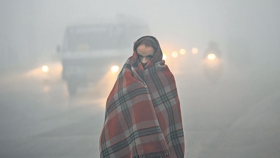 A cold wave is declared in the region when the minimum temperature is 4.5 degrees or more below the normal mark, or when it drops to 4°C or lower. (Sanchit Khanna/HT Photo)