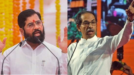 Maharashtra CM Eknath Shinde (PTI Photo) and former Maharashtra CM Uddhav Thackeray (HT File Photo) Maharashtra CM Eknath Shinde (PTI Photo) and former Maharashtra CM Uddhav Thackeray (HT File Photo)
