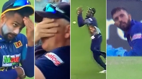 The Sri Lankans could not believe their luck (Screengrab)