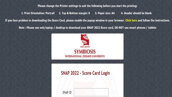 SNAP Result 2022 declared at snaptest.org, direct link to check score card 