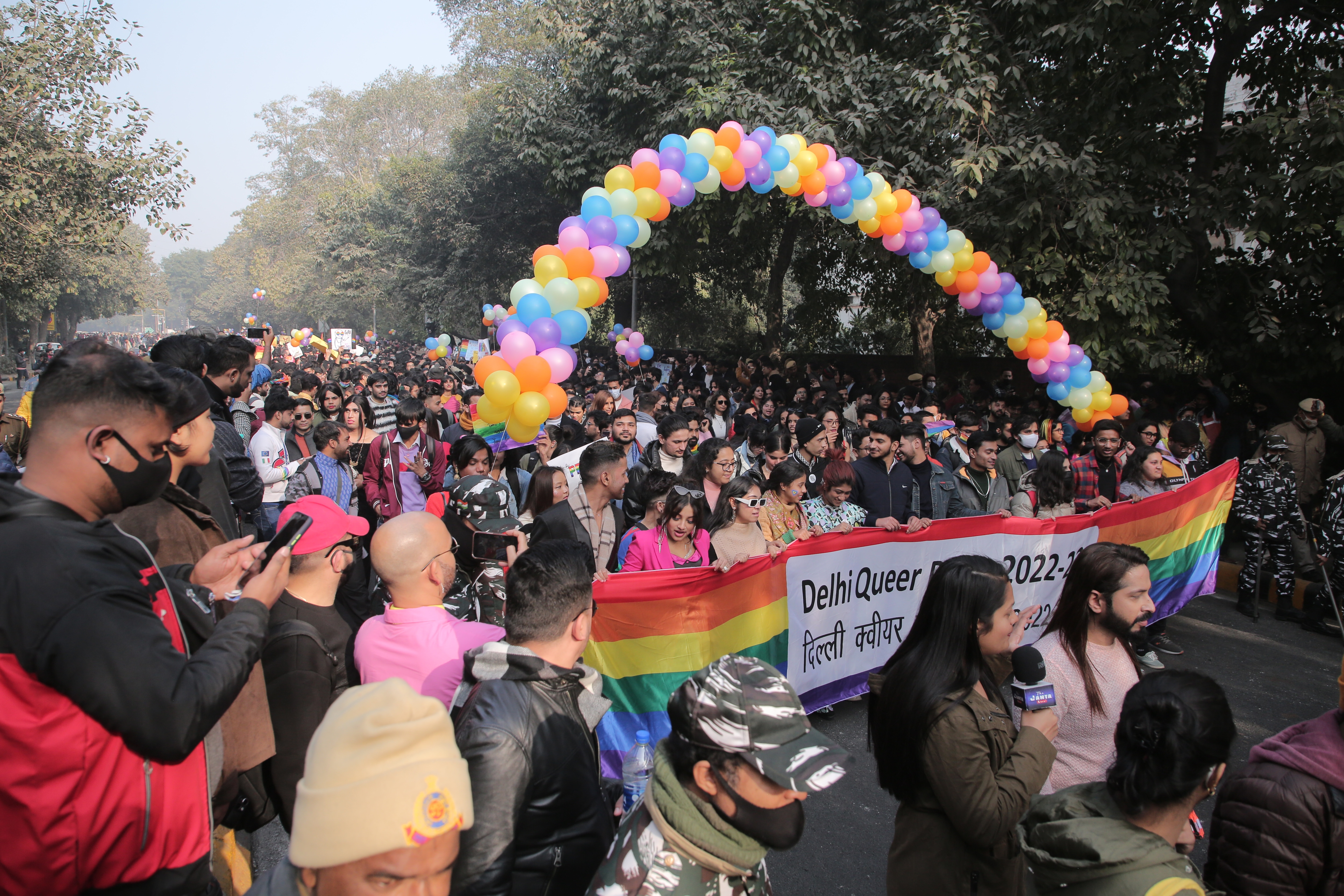 Attendees celebrated love, equality, and freedom in colourful attires. Attendees celebrated love, equality, and freedom in colourful attires.