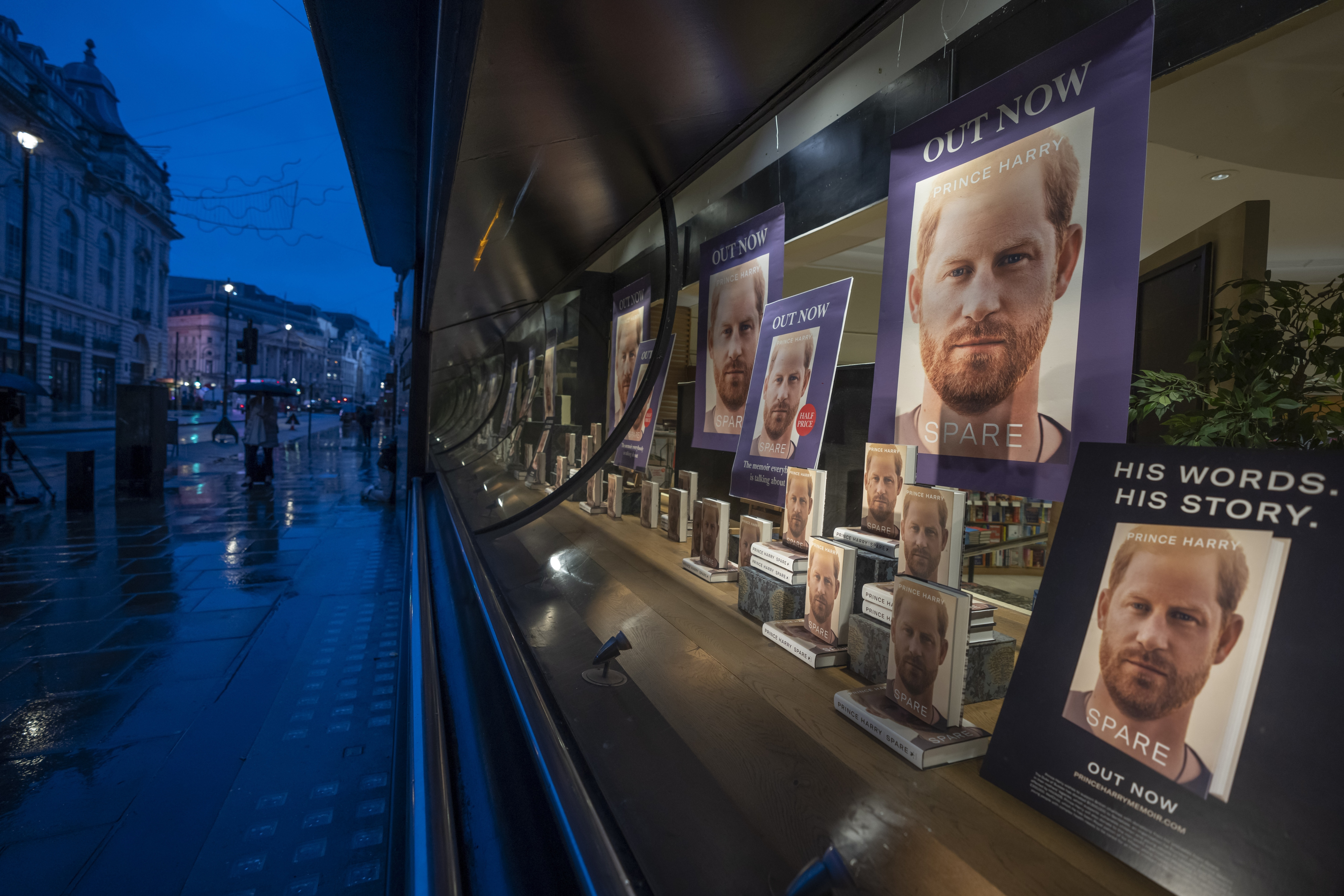 Copies of the new book by Prince Harry called "Spare" on display at a book store in London. (AP) Copies of the new book by Prince Harry called "Spare" on display at a book store in London. (AP)
