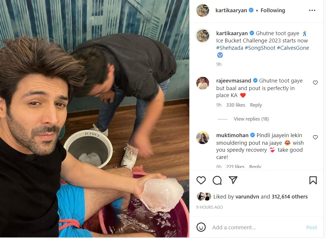 Kartik Aaryan shared a new pic of himself on Instagram.