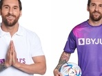 Lionel Messi is global brand ambassador of BYJU’S Education For All foundation.(Photos posted on Instagram by leomessi) Lionel Messi is global brand ambassador of BYJU’S Education For All foundation.(Photos posted on Instagram by leomessi)