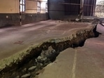 By November 2022, in spite of nearly 60 damaged buildings, there was no action to assess structural damages. This only began in late December. (PTI) By November 2022, in spite of nearly 60 damaged buildings, there was no action to assess structural damages. This only began in late December. (PTI)