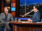Prince Harry, left, with host Stephen Colbert during a taping of "The Late Show with Stephen Colbert" on Tuesday. (CBS via AP)